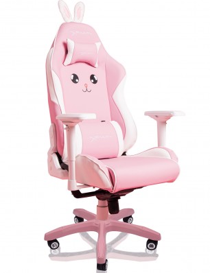 EWin Champion Series Ergonomic Computer Gaming Office Chair with Pillows, Pink Bunny - CPJ