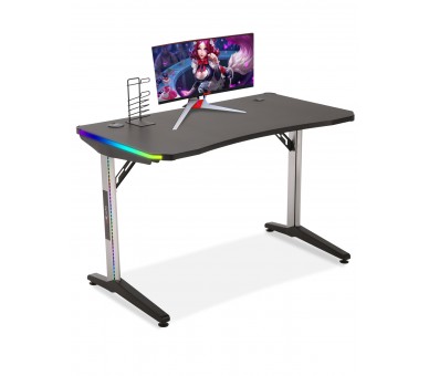 E-WIN 2.0 Edition RGB Gaming Desk with Smart Wireless Charger And USB Port